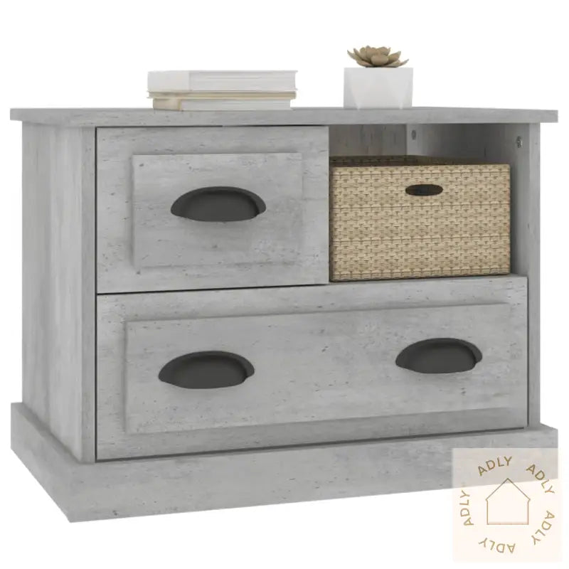 Nattbord Betonggrå 60X39X45 Cm