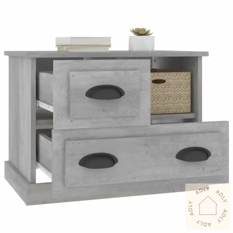 Nattbord Betonggrå 60X39X45 Cm