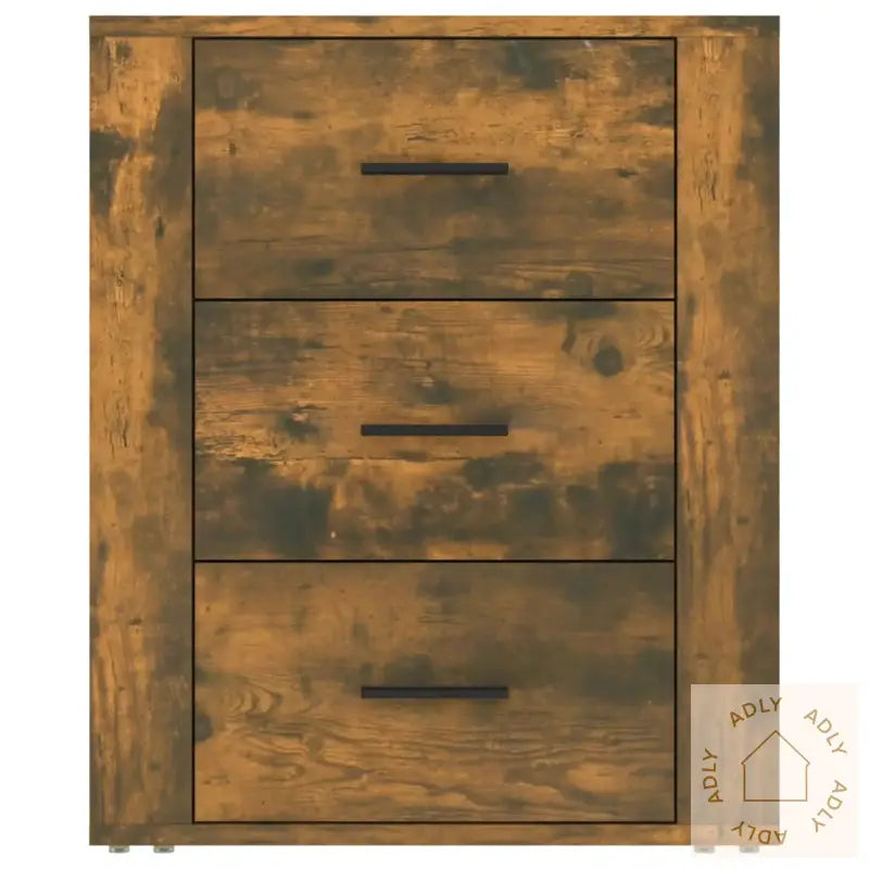 Nattbord Røkt Eik 50X36X60 Cm Konstruert Tre