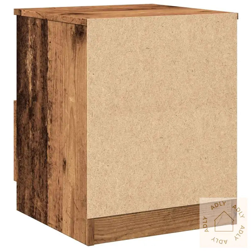 Nattbord Gammelt Tre 40X40X50 Cm Konstruert Tre