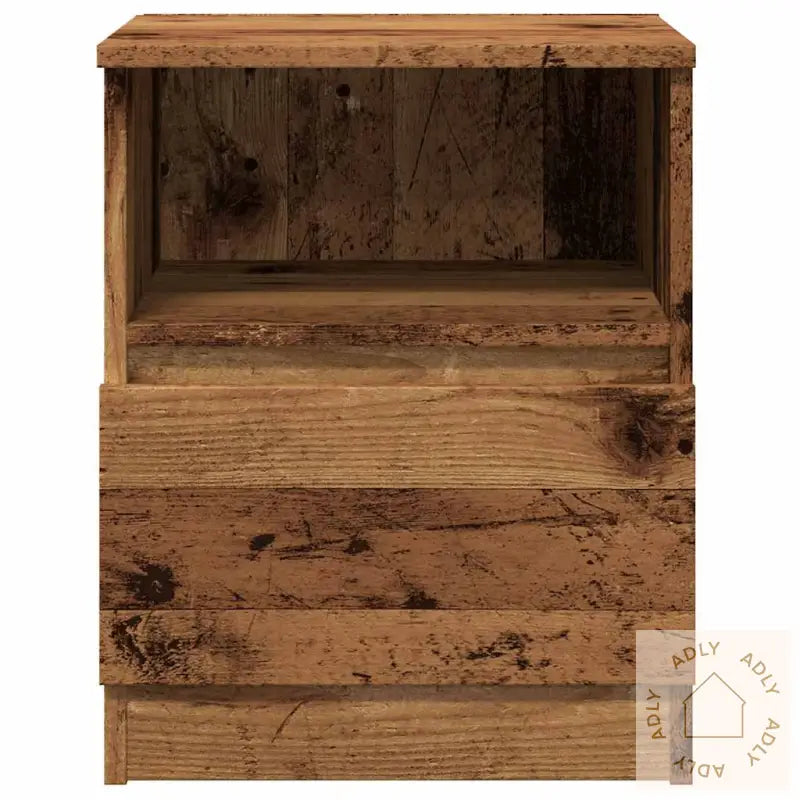 Nattbord Gammelt Tre 40X40X50 Cm Konstruert Tre