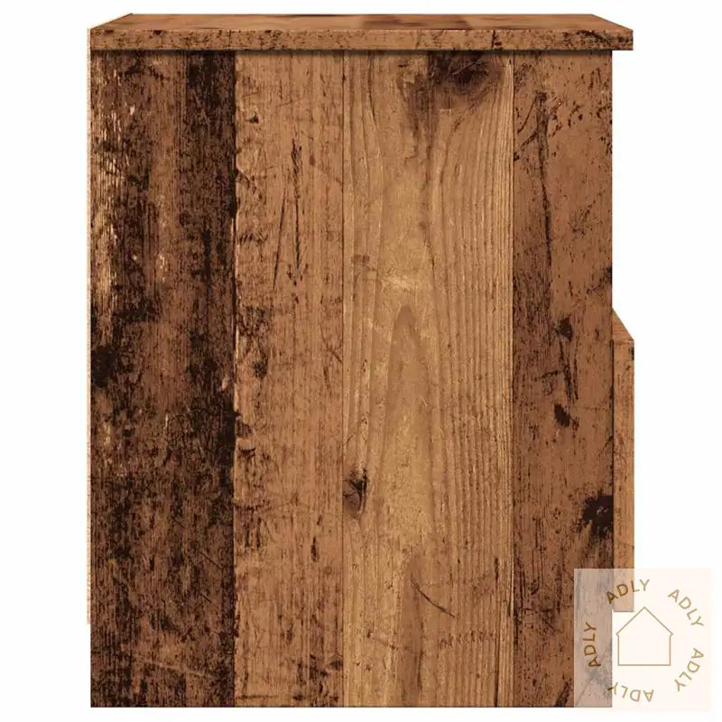 Nattbord Gammelt Tre 40X40X50 Cm Konstruert Tre