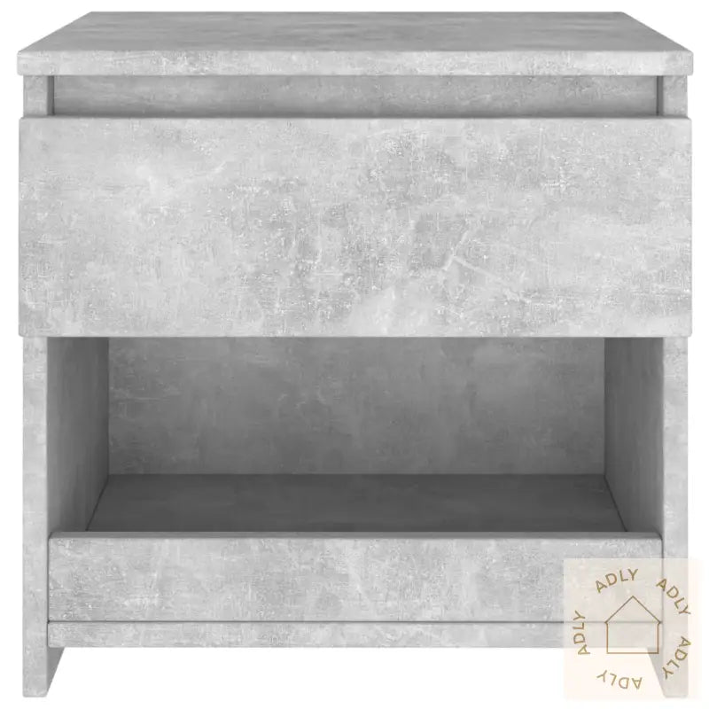 Nattbord 2 Stk Betonggrå 40X30X39 Cm Konstruert Tre