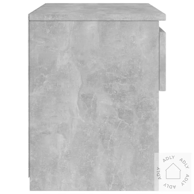 Nattbord 2 Stk Betonggrå 40X30X39 Cm Konstruert Tre