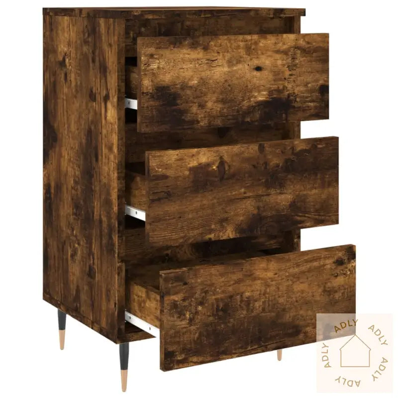 Nattbord Sonoma Eik 40X35X69 Cm Konstruert Tre