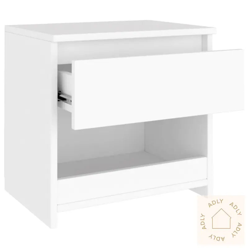 Nattbord 2 Stk Hvit 40X30X39 Cm Konstruert Tre