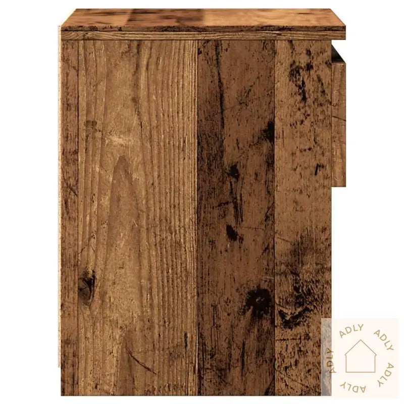Nattbord Gammelt Tre 40X30X39 Cm Konstruert Tre