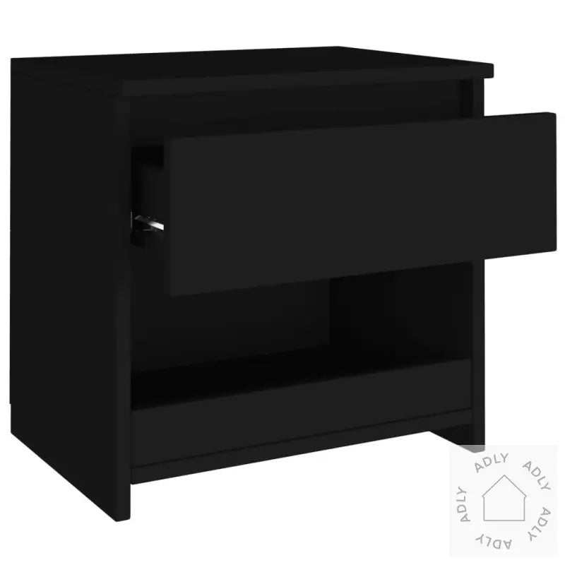 Nattbord Svart 40X30X39 Cm Konstruert Tre