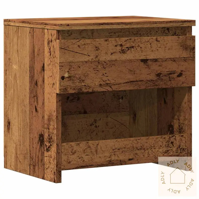 Nattbord Gammelt Tre 40X30X39 Cm Konstruert Tre