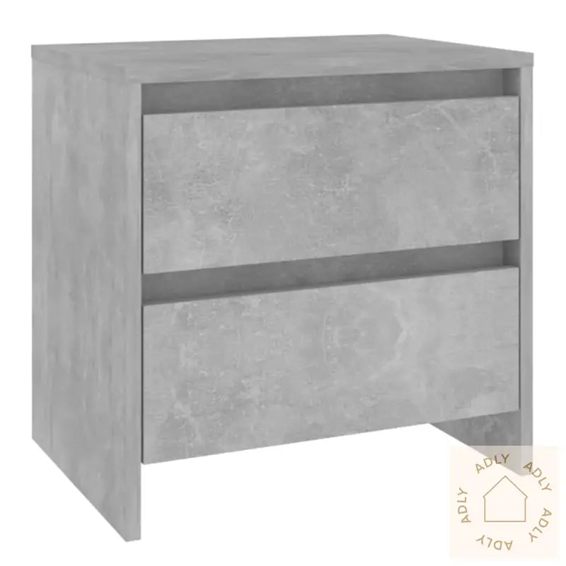 Nattbord Betonggrå 45X34,5X44,5 Cm Konstruert Tre