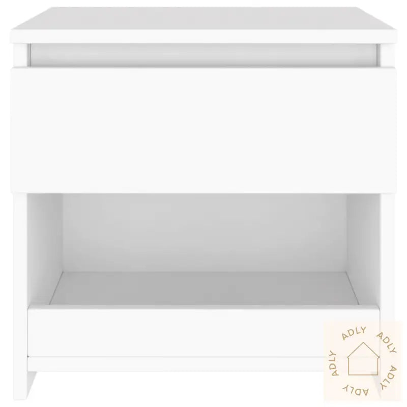 Nattbord 2 Stk Hvit 40X30X39 Cm Konstruert Tre