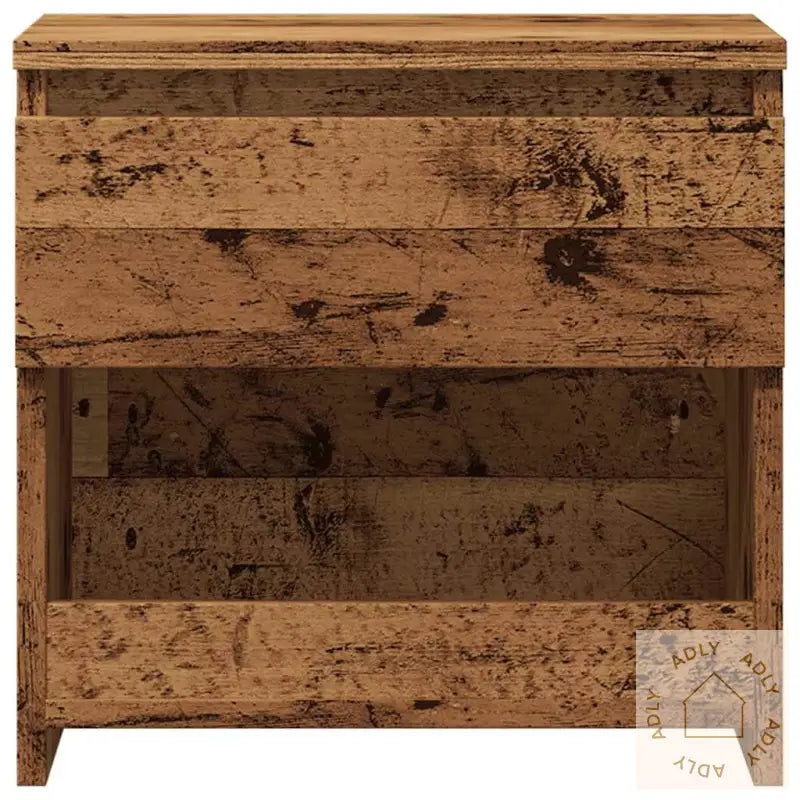 Nattbord Gammelt Tre 40X30X39 Cm Konstruert Tre