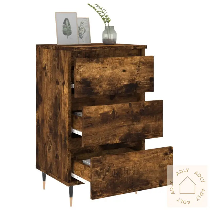 Nattbord Sonoma Eik 40X35X69 Cm Konstruert Tre