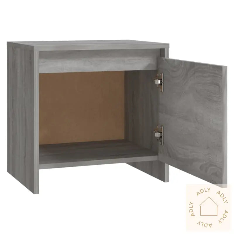 Nattbord Grå Sonoma 45X34X44,5 Cm Konstruert Tre