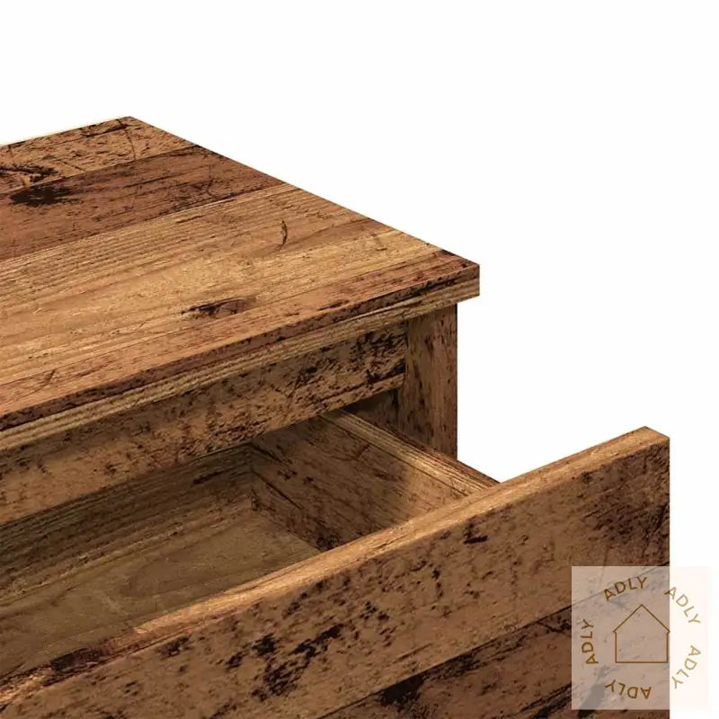 Nattbord Gammelt Tre 40X30X39 Cm Konstruert Tre