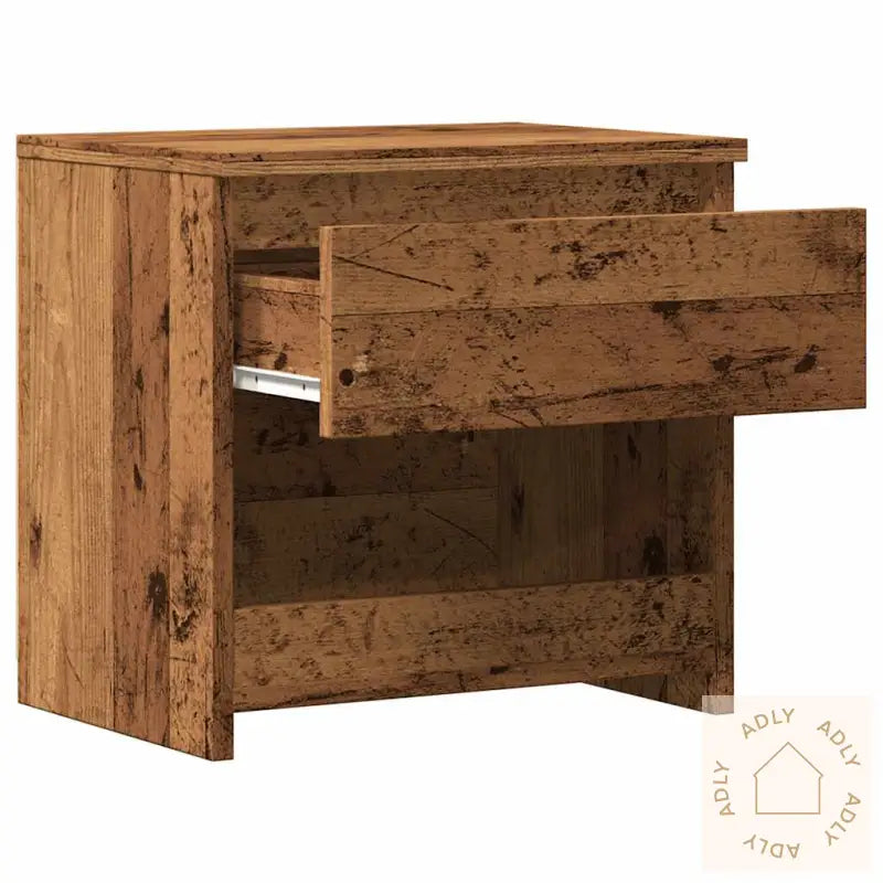 Nattbord Gammelt Tre 40X30X39 Cm Konstruert Tre