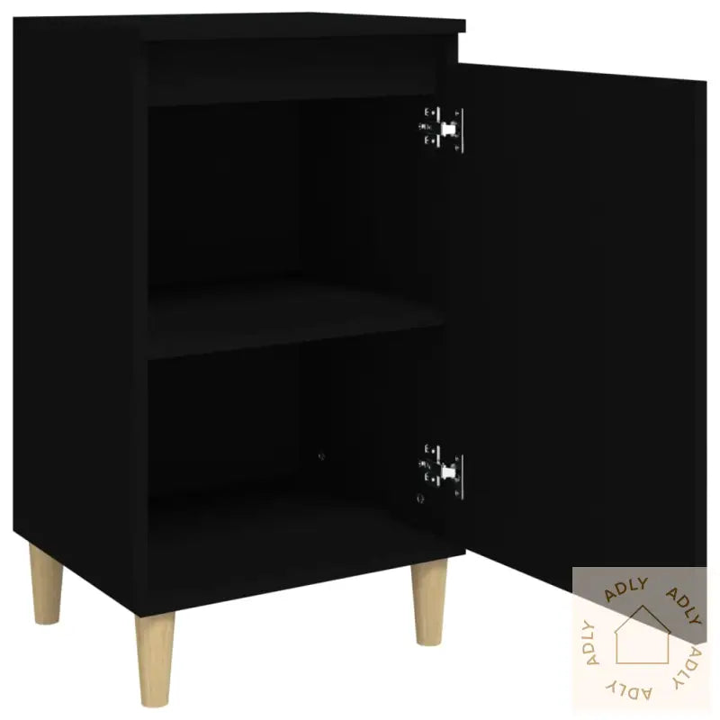 Nattbord Svart 40X35X70 Cm Konstruert Tre