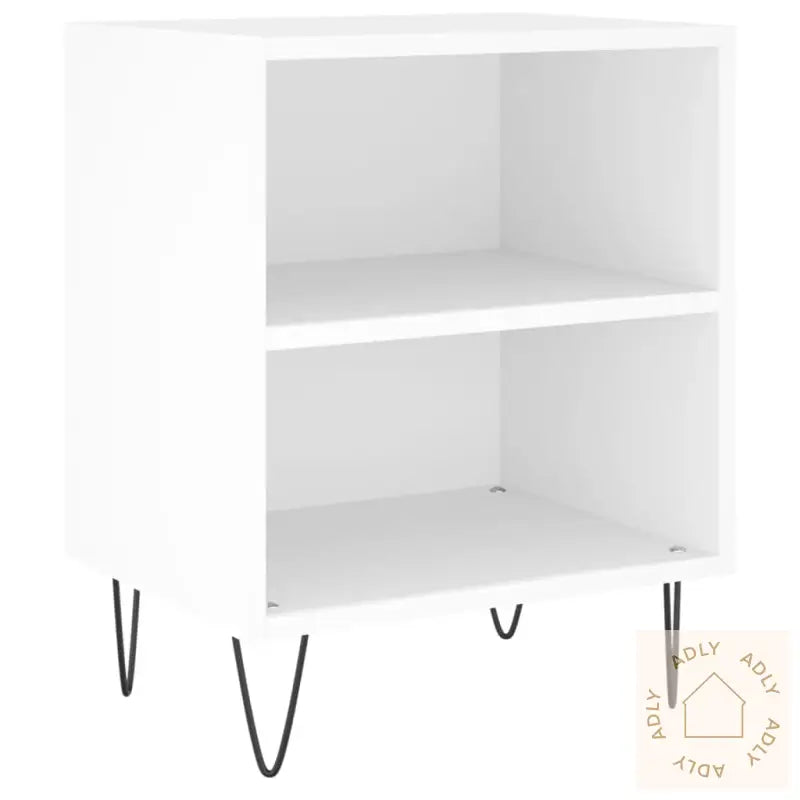 Nattbord 2 Stk Hvit 40X30X50 Cm Konstruert Tre