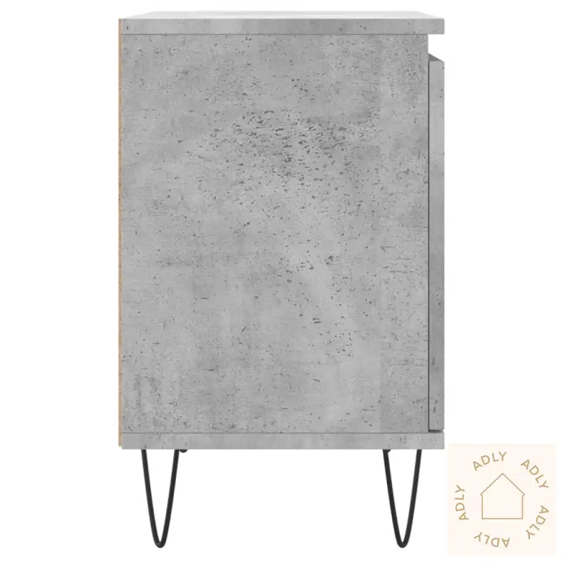 Nattbord 2 Stk Betonggrå 40X30X50 Cm Konstruert Tre