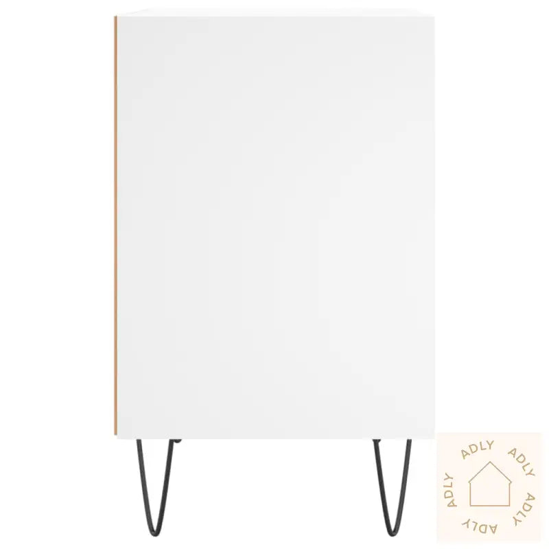 Nattbord 2 Stk Hvit 40X30X50 Cm Konstruert Tre