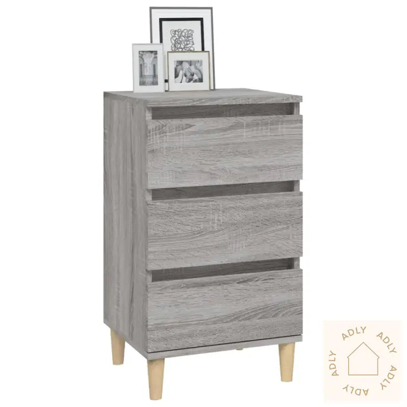 Nattbord Grå Sonoma 40X35X70 Cm Konstruert Tre