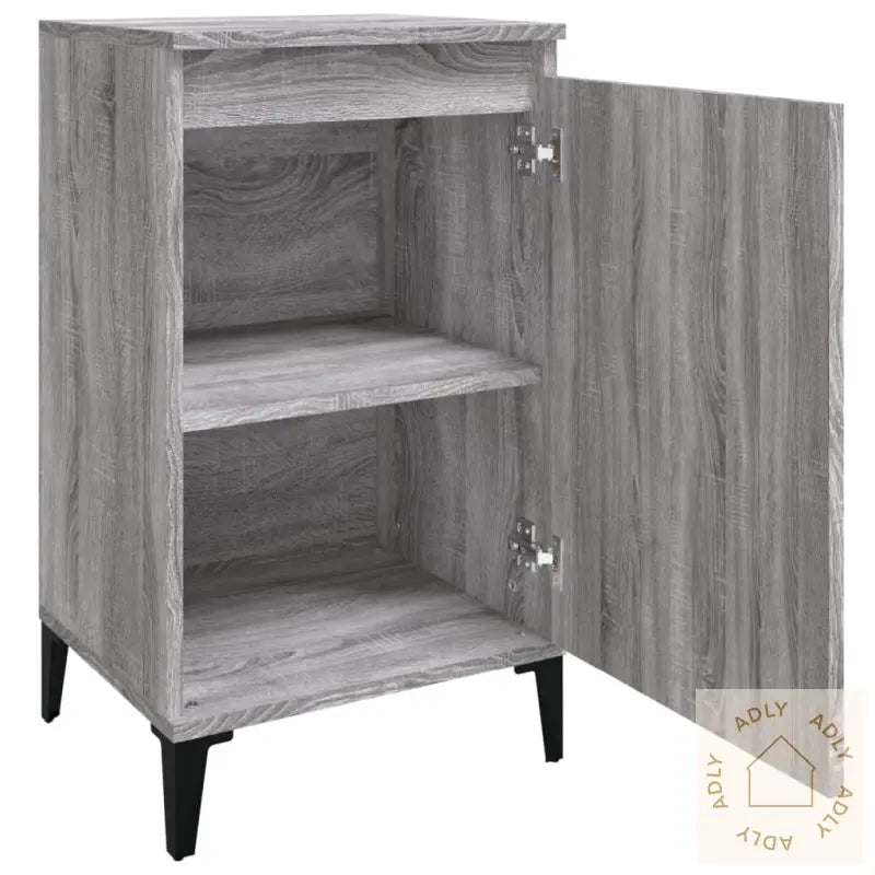 Nattbord Grå Sonoma 40X35X70 Cm Konstruert Tre