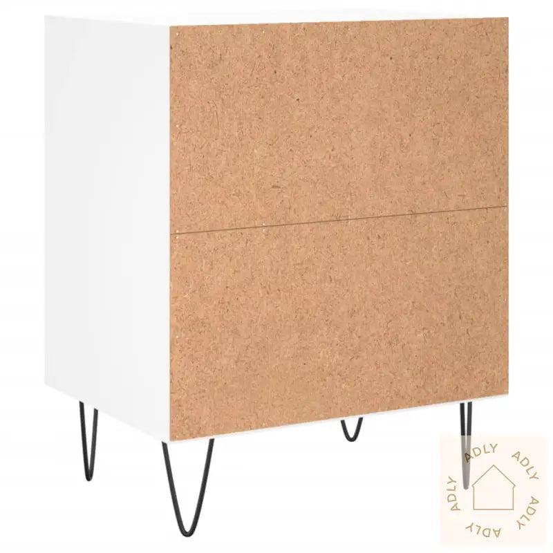 Nattbord 2 Stk Hvit 40X30X50 Cm Konstruert Tre