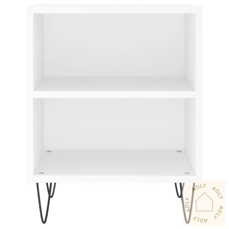 Nattbord 2 Stk Hvit 40X30X50 Cm Konstruert Tre