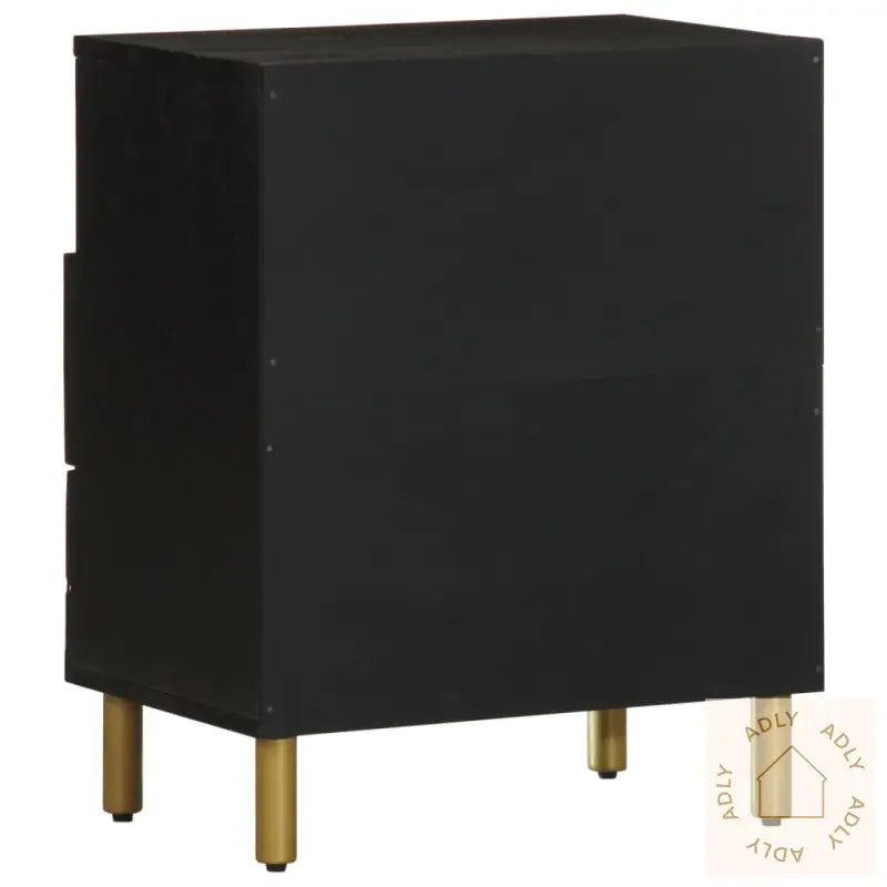 Nattbord Svart 50X33X62 Cm Konstruert Tre