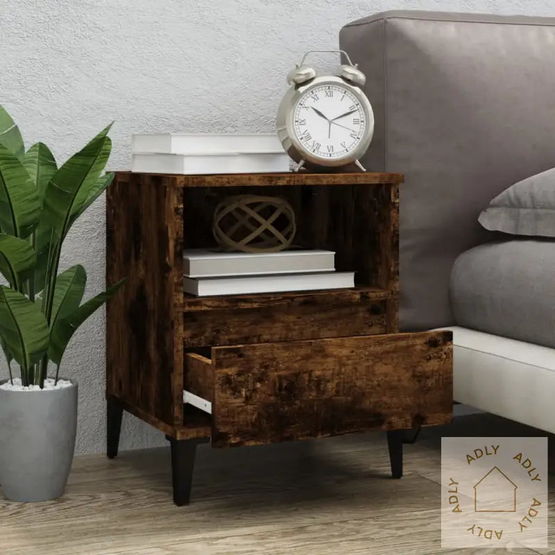 Nattbord Røkt Eik 40X35X50 Cm