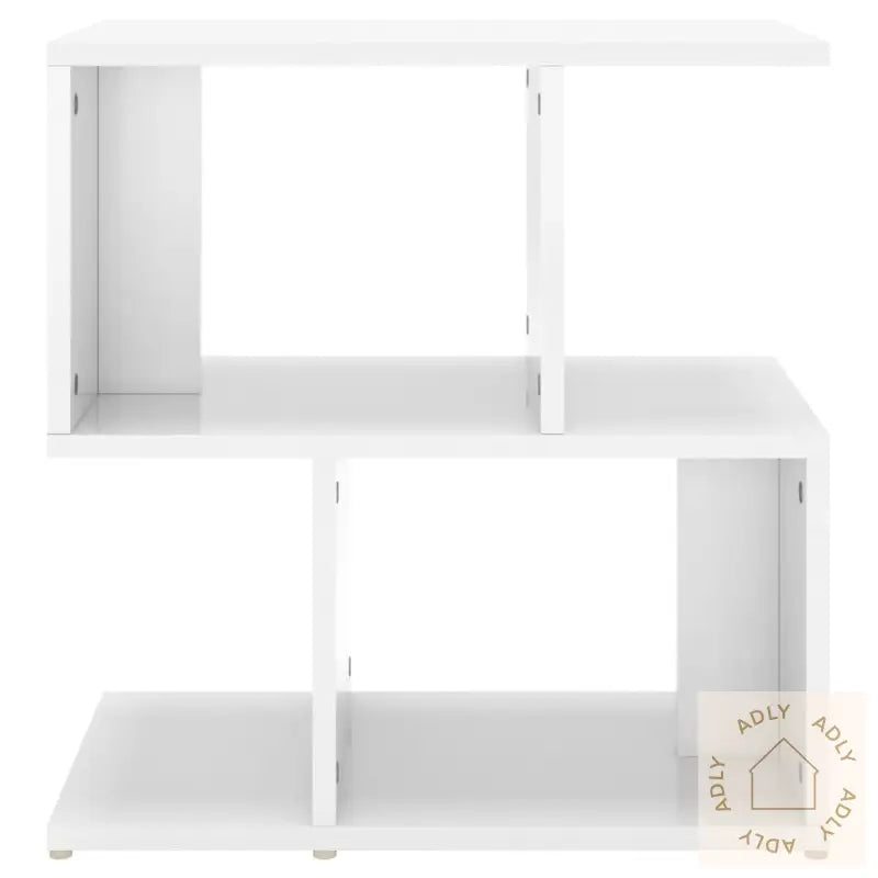 Nattbord Høyglans Hvit 50X30X51,5 Cm Konstruert Tre