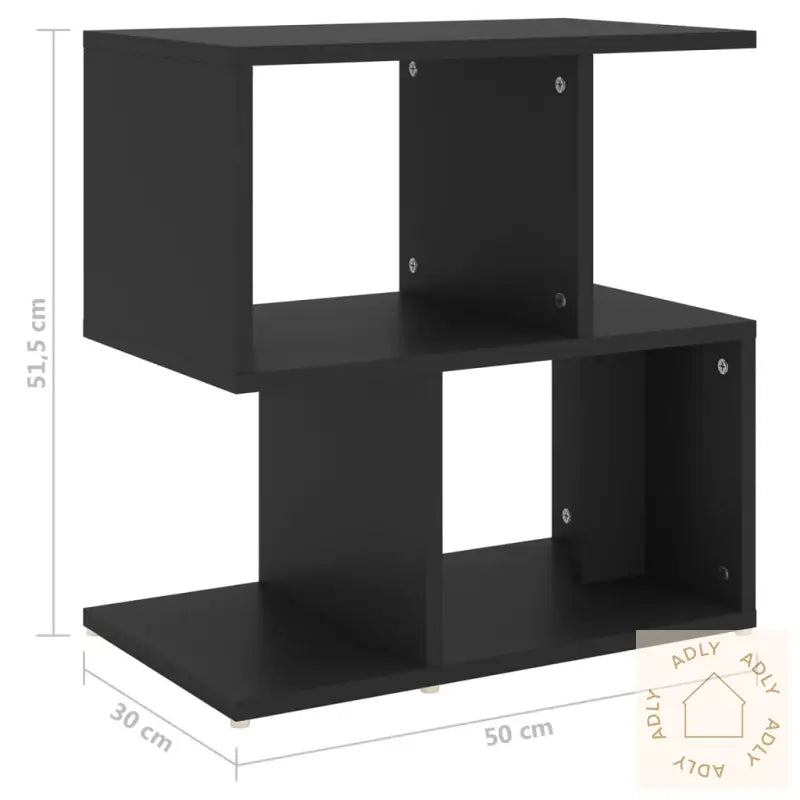 Nattbord Svart 50X30X51,5 Cm Konstruert Tre