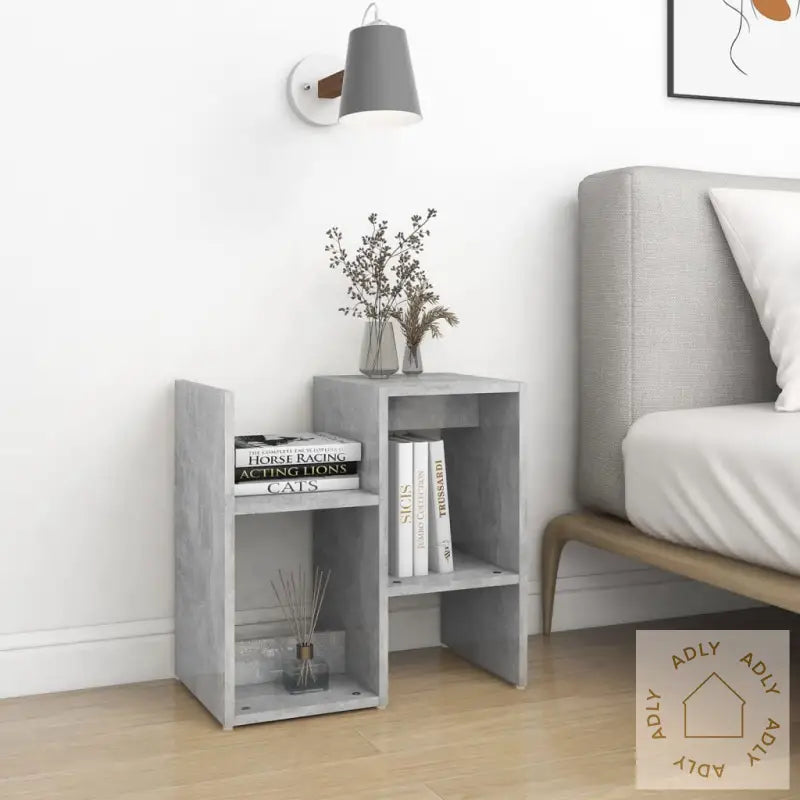 Nattbord Betonggrå 50X30X51,5 Cm Konstruert Tre
