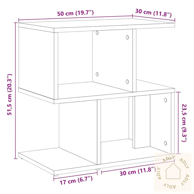 Nattbord 2 Stk Gammelt Tre 50X30X51,5 Cm Konstruert Tre