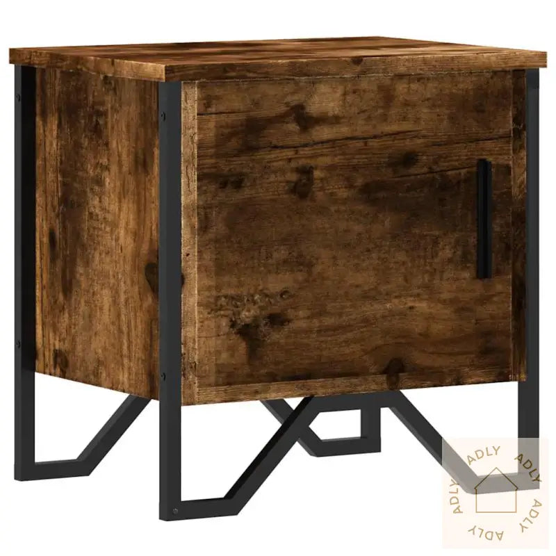 Nattbord Røkt Eik 40X30X40 Cm Konstruert Tre