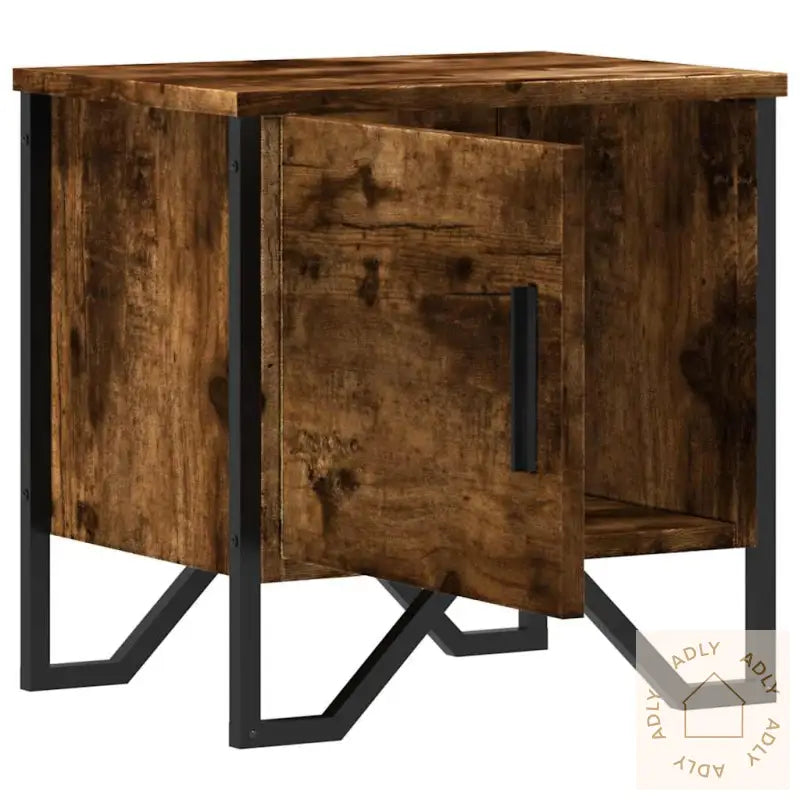 Nattbord Røkt Eik 40X30X40 Cm Konstruert Tre