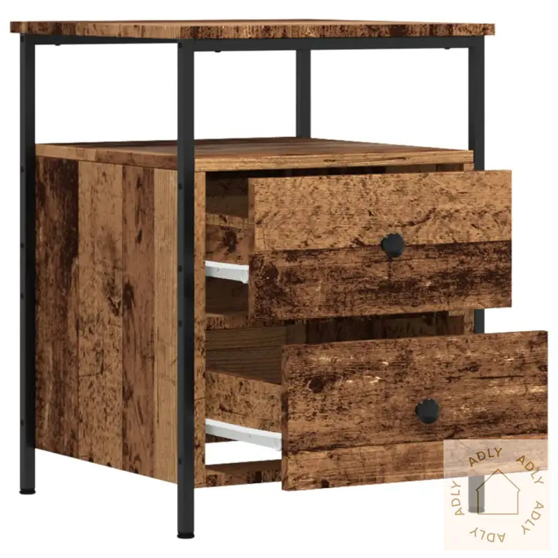Nattbord Gammelt Tre 44X45X60 Cm Konstruert Tre