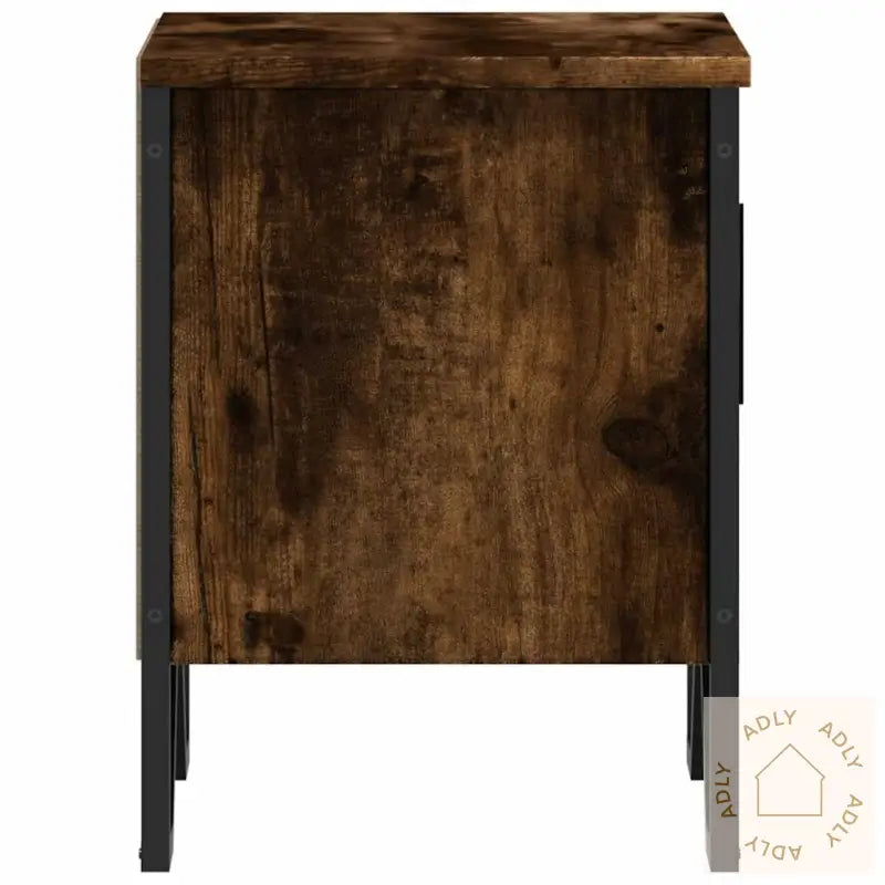 Nattbord Røkt Eik 40X30X40 Cm Konstruert Tre