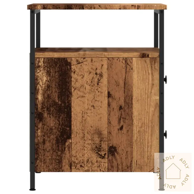 Nattbord Gammelt Tre 44X45X60 Cm Konstruert Tre