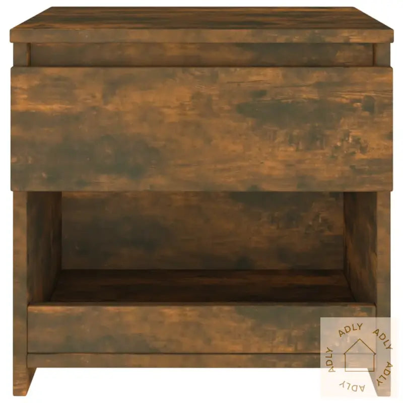 Nattbord 2 Stk Røkt Eik 40X30X39 Cm Konstruert Tre