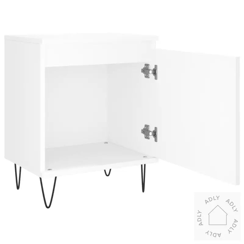 Nattbord 2 Stk Hvit 40X30X50 Cm Konstruert Tre
