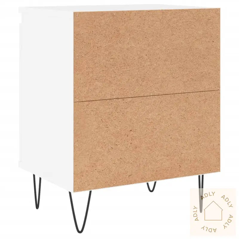 Nattbord 2 Stk Hvit 40X30X50 Cm Konstruert Tre