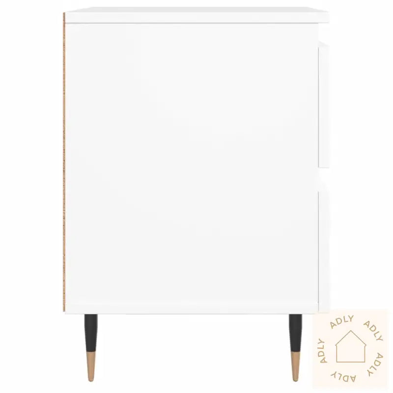 Nattbord 2 Stk Hvit 40X35X50 Cm Konstruert Tre
