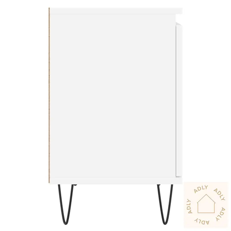 Nattbord 2 Stk Hvit 40X30X50 Cm Konstruert Tre