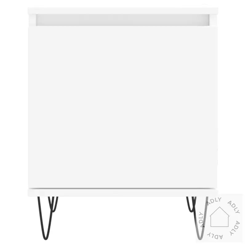 Nattbord 2 Stk Hvit 40X30X50 Cm Konstruert Tre