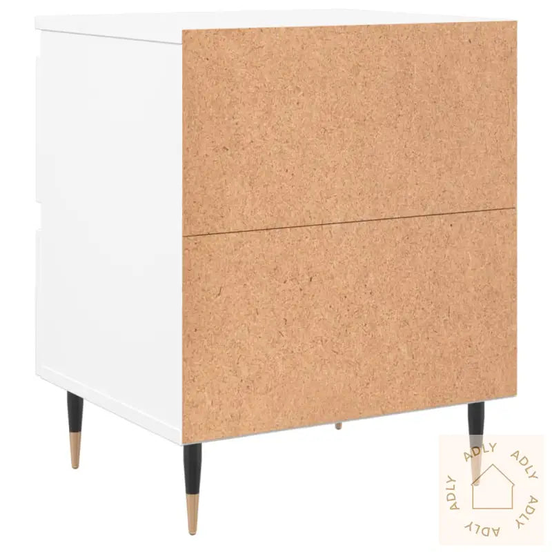 Nattbord 2 Stk Hvit 40X35X50 Cm Konstruert Tre