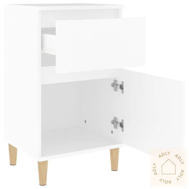 Nattbord Hvit 40X35X70 Cm