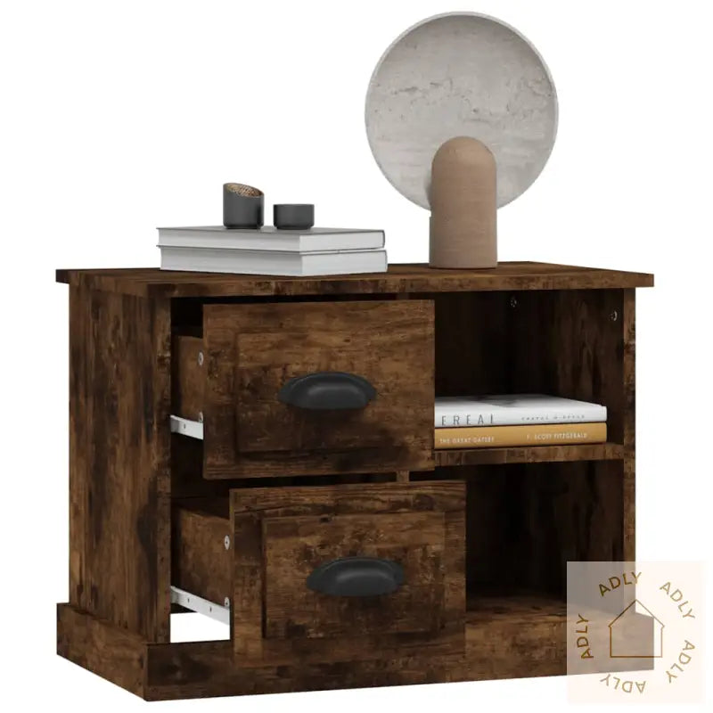 Nattbord Røkt Eik 60X35,5X45 Cm