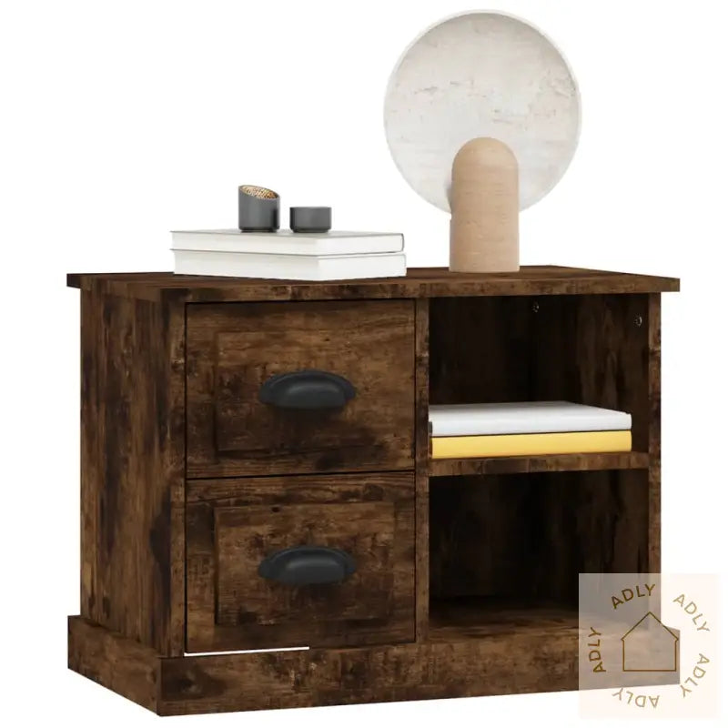 Nattbord Røkt Eik 60X35,5X45 Cm