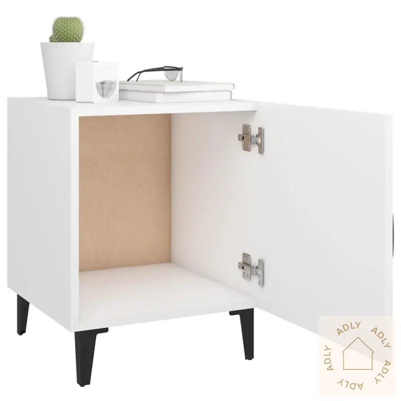 Nattbord Hvit Konstruert Tre